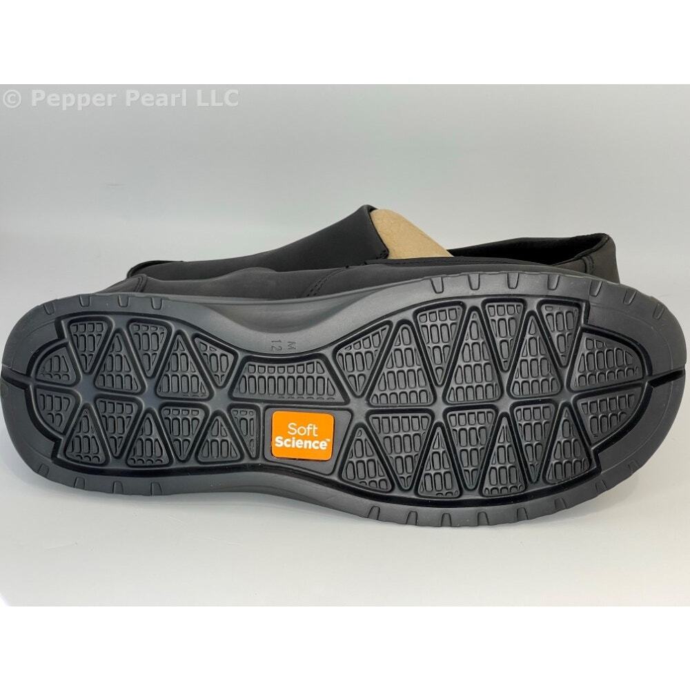 Black Comfortable Slip On Work Leisure Loafer Shoes Men's Size 8 Women's Size 10 - Picture 11 of 11